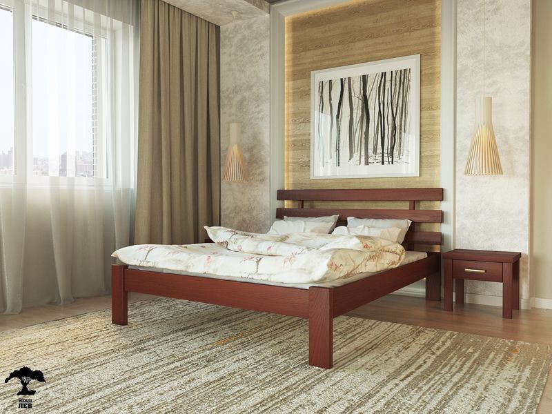 Ліжко Асоль з натурального дерева Бук 1758554391 фото
